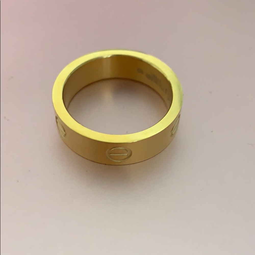 Gold eternity ring